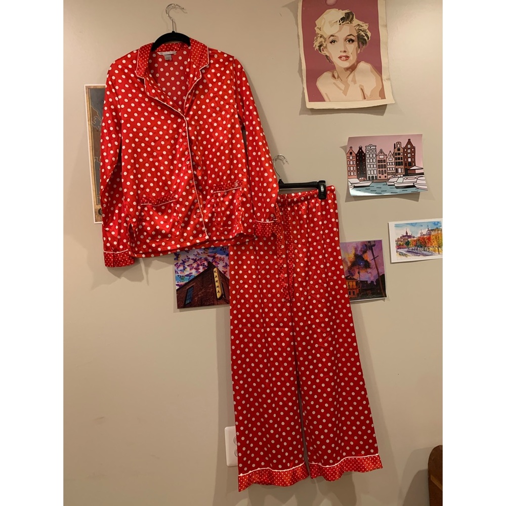 Victoria's Secret Red & White Polkadot Pajamas